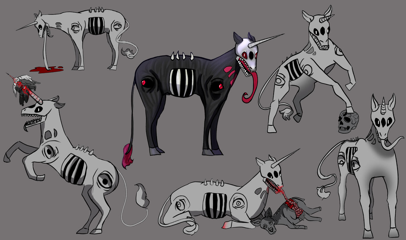 Carnacorn: A horrific carnivorous unicorn