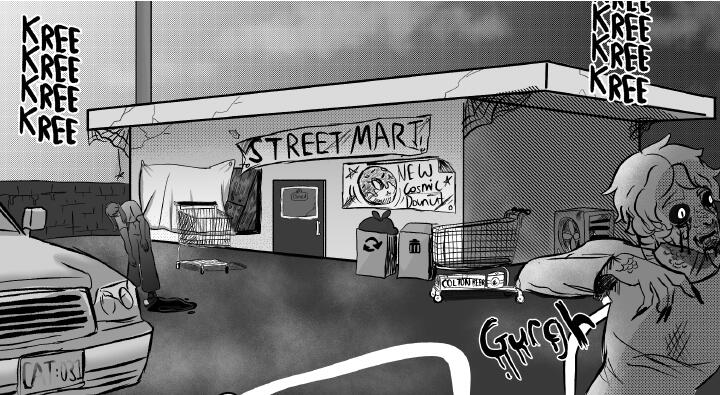 DEAD END- Manga background excerpt
