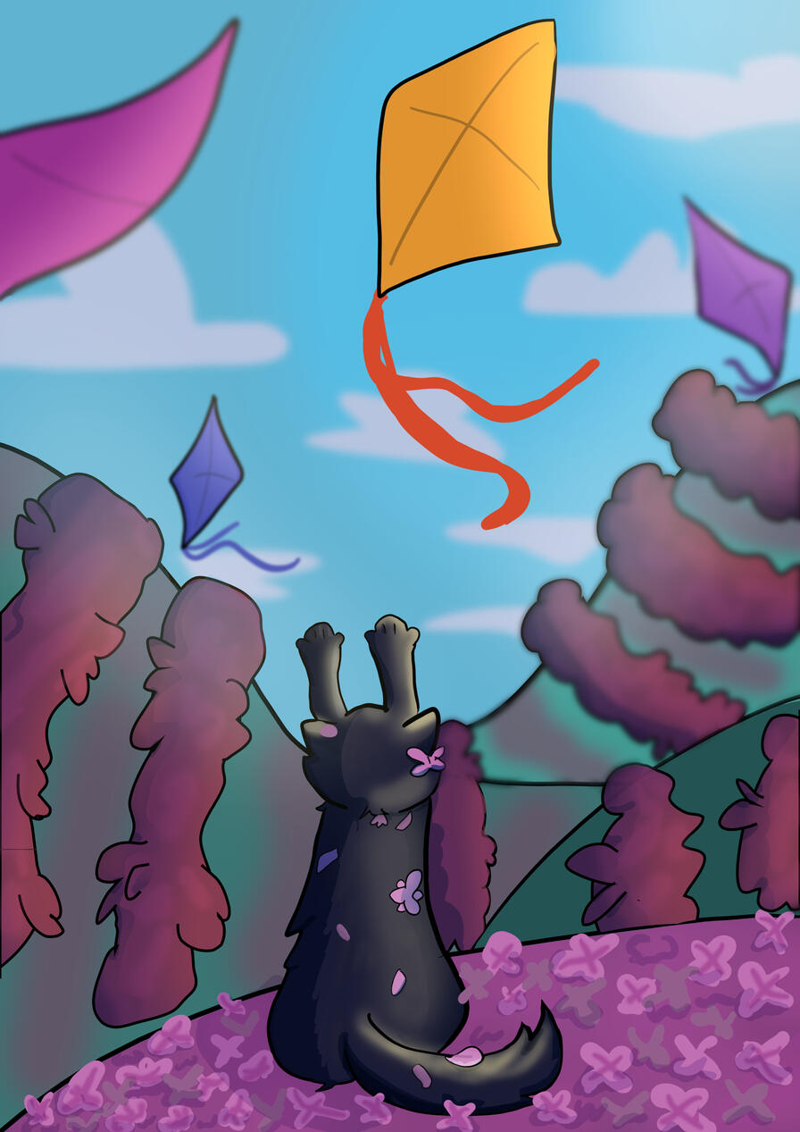 Cat and Kites