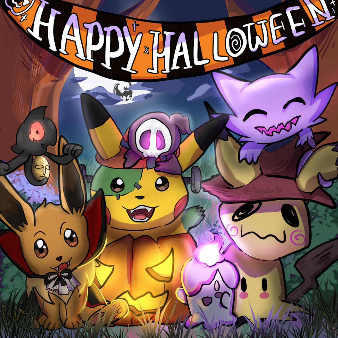 Halloween pokemon fanart