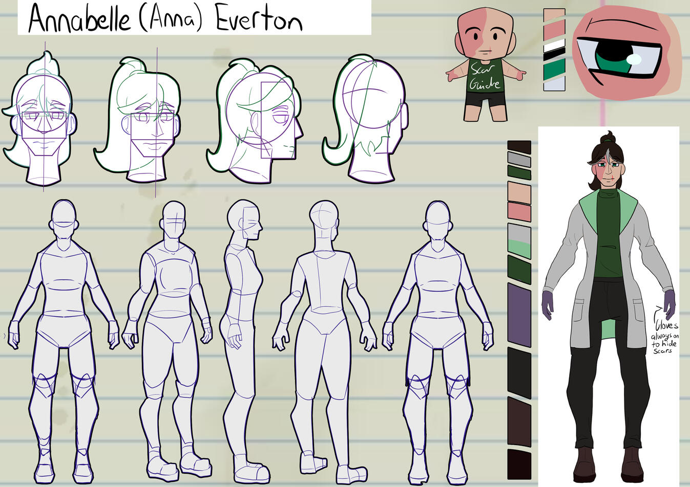 Anna body construction ans colour guide